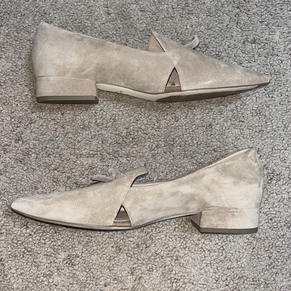 Cole Haan Grand Viola Skimmer Flat Suede Light Whiskey 10 - Picture 4 of 9